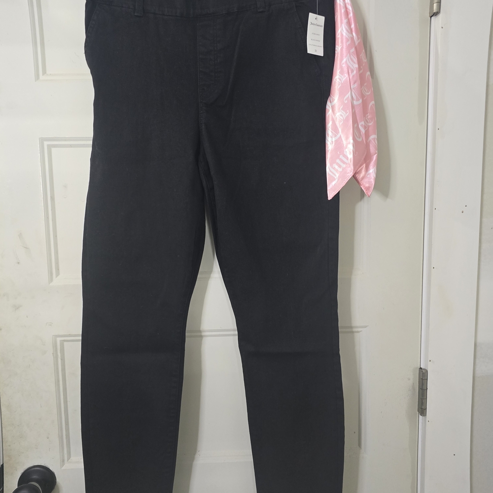 Juicy Couture Black Skinny Pants, NWT Waist Size‎ 32 - Picture 2 of 8